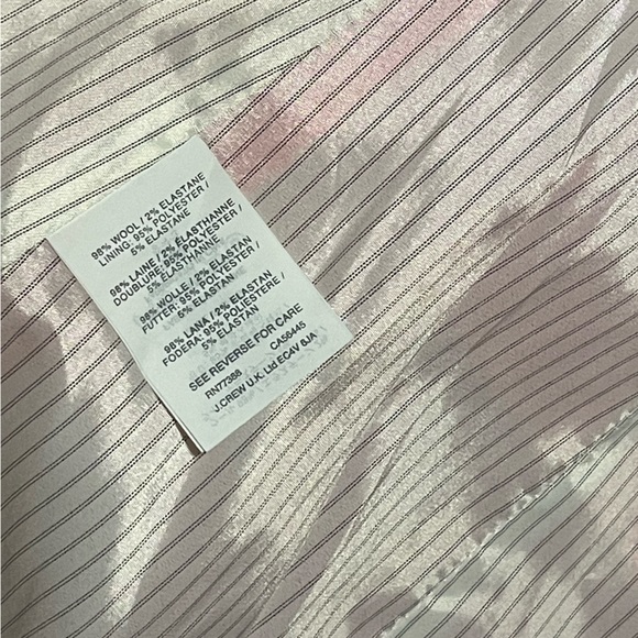 J.Crew Regent Orange Red Wool Blazer Size 00 - Picture 5 of 6